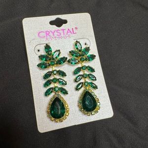 Green Gem Earrings